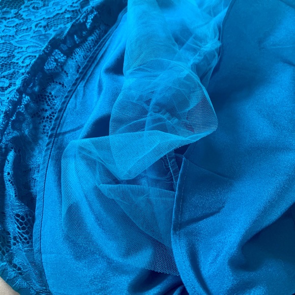 Jolie Moi Teal Midi Dress - Picture 6 of 9